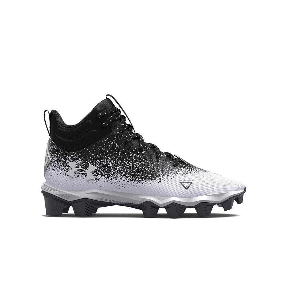 Under Armour Spotlight RM 2.0 "Black/White" Grade School Boys' Football Cleat - BLACK/WHITE